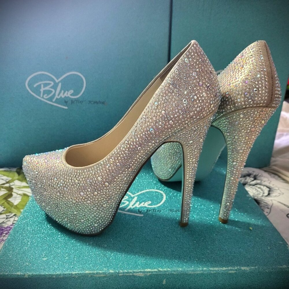 Blue by Betsy Johnson - Platform SB-Bride Champagne 7.5 US